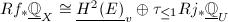 $Rf_*\underline{\mathbb{Q}}_X\cong \underline{H^2(E)}_v\oplus \tau_{\le1}Rj_*\underline{\mathbb{Q}}_U$