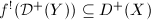 $f^!(\mathcal{D}^+(Y))\subseteq D^+(X)$