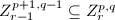 $Z_{r-1}^{p+1,q-1}\subseteq Z_r^{p,q}$
