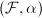 $(\mathcal{F},\alpha)$