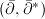 $(\bar\partial,\bar\partial^*)$