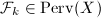 $\mathcal{F}_k\in\mathrm{Perv}(X)$
