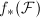 $f_*(\mathcal{F})$