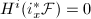 $H^i(i_x^*\mathcal{F})=0$