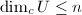 $\dim_c U\le n$