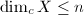 $\dim_c X\le n$