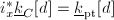 $i_x^*\underline{k}_C[d]=\underline{k}_\mathrm{pt}[d]$