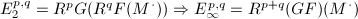 $E_2^{p,q}=R^pG(R^qF(M^\cdot))\Rightarrow E_\infty^{p,q}=R^{p+q}(GF)(M^\cdot)$
