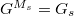 $G^{M_s}=G_s$