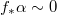 $f_*\alpha\sim0$