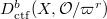 $D_\mathrm{ctf}^b(X, \mathcal{O}/{\varpi^r})$