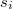 $s_i$