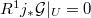 $R^1j_*\mathcal{G}|_U=0$