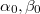 $\alpha_0,\beta_0$