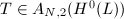 $T\in A_{N,2}(H^0(L))$
