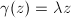 $\gamma(z)=\lambda z$