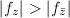 $|f_z|> |f_{\bar z}|$