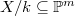 $X/k\subseteq \mathbb{P}^m$