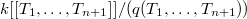 $k[ [T_1,\ldots, T_{n+1}] ]/(q(T_1,\ldots, T_{n+1}))$